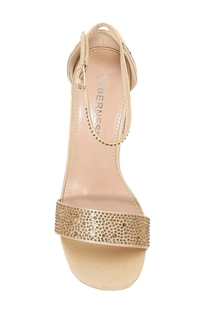 Berness Prairie Block Heel Sandal In Gold