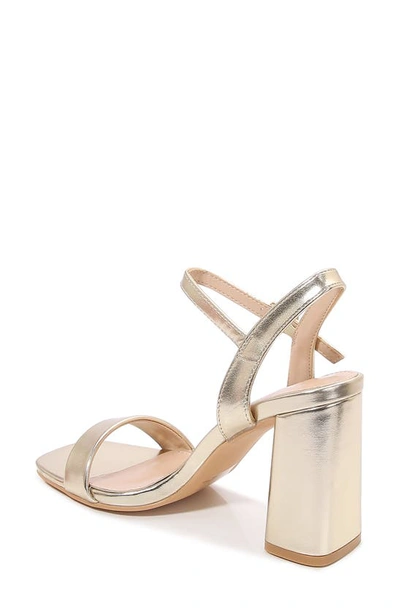 Shop Berness Agatha Block Heel Sandal In Gold