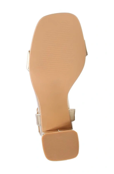 Berness Agatha Block Heel Sandal In Gold