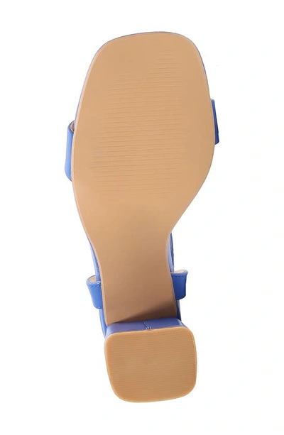 Berness Agatha Block Heel Sandal In Blue