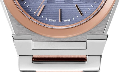 Shop Ferragamo Salvatore  Vega Pair Bracelet Watch, 40mm In Blue