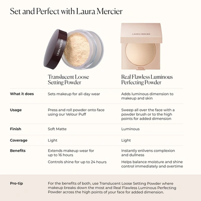Laura Mercier Real Flawless Luminous Perfecting Talc-free Pressed Powder In Translucent