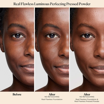 Laura Mercier Real Flawless Luminous Perfecting Talc-free Pressed Powder In Translucent Deep