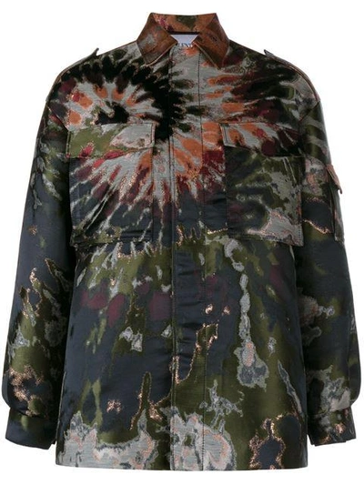 Shop Valentino Oversized Tie-dye Jacket