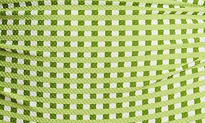 Sea Level Checkmate Cross Front Multifit One-piece Swimsuit In Olive