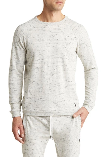 Shop Hurley Raglan Lounge Sweatshirt In Natural