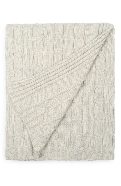 Shop Northpoint Luxury Sweater Knit Throw In Oatmeal