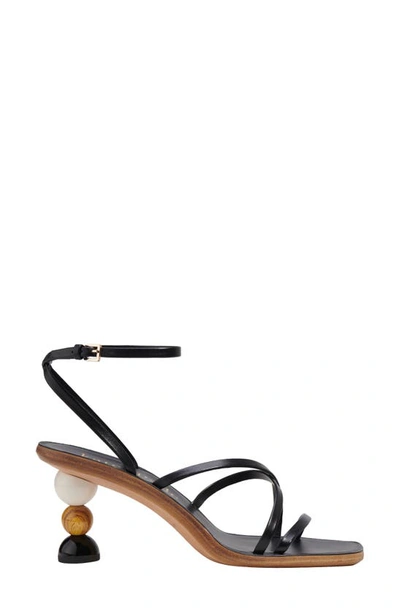 Kate Spade Charmer Strappy Sandal In Black Multi.