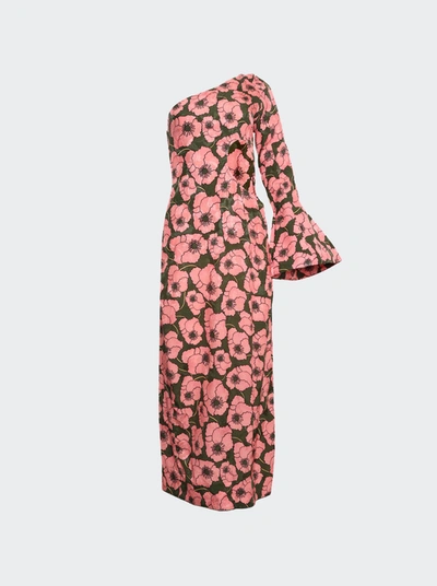 Shop Agua By Agua Bendita Cadillo Midi Dress In Pink