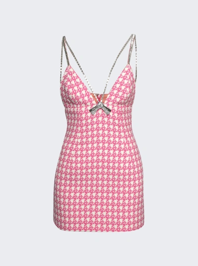 Shop Area Deco Bow Mini Dress In Pink