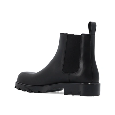 Shop Bottega Veneta Leather Ankle Boots