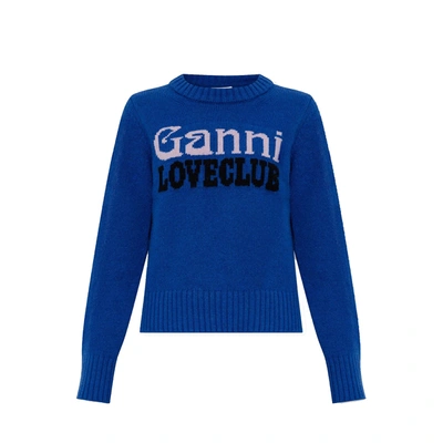 Shop Ganni Logo Sweater