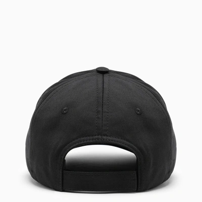 Shop Marni Black Baseball Cap With Logo