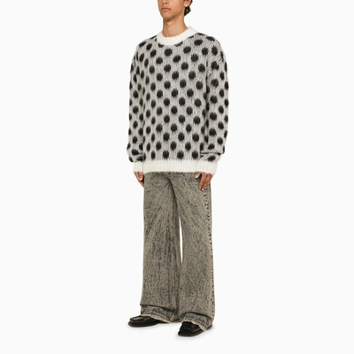 Shop Marni Polka Dot Crew Neck Jumper