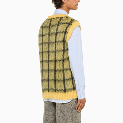 Marni Check Mohair-blend Vest