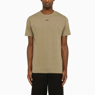 Shop Off-white Off White™ Beige T Shirt With Print