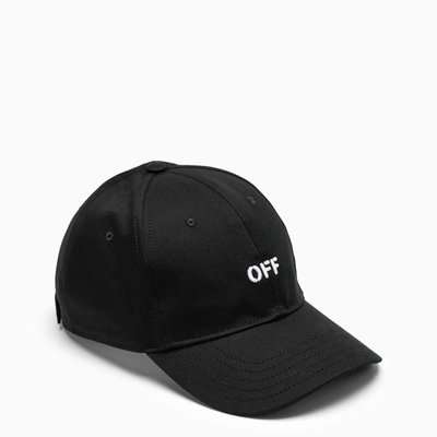 Shop Off-white Off White™ Black Baseball Cap With Logo