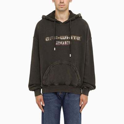 Shop Off-white Off White™ Black Hoodie With Print