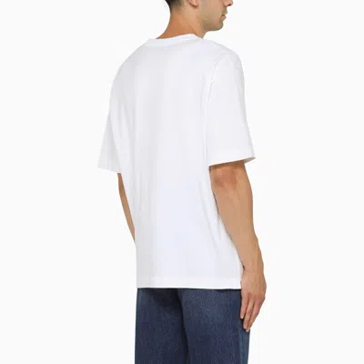 Shop Off-white Off White™ White Oversize Crew Neck T Shirt