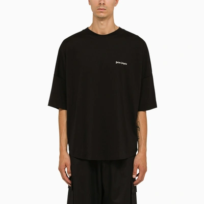 Shop Palm Angels Black Oversize Cotton T Shirt