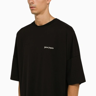 Shop Palm Angels Black Oversize Cotton T Shirt