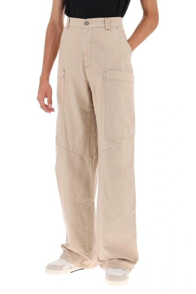 Shop Palm Angels Cotton Cargo Pants