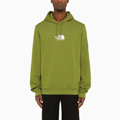 Shop The North Face Green Cotton Hoodie