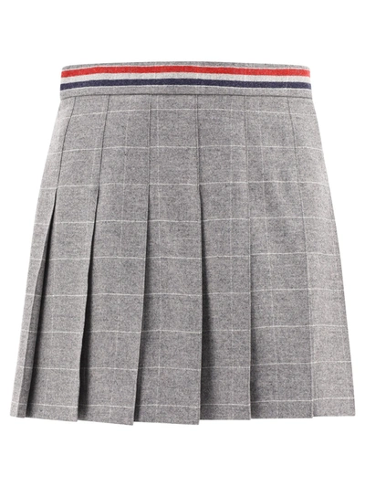 Shop Thom Browne Rwb Pleated Skirt