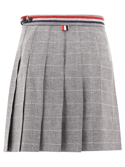 Shop Thom Browne Rwb Pleated Skirt