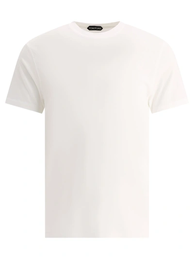Shop Tom Ford T Shirt With Embroidered Logo