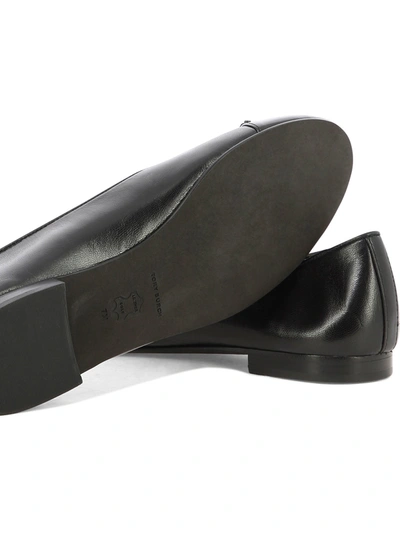 Tory Burch Cap Toe Ballerinas In Black