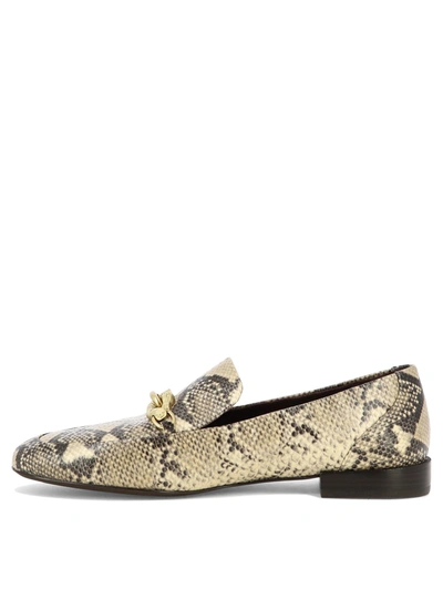 Tory Burch Jessa Python Print Leather Loafers