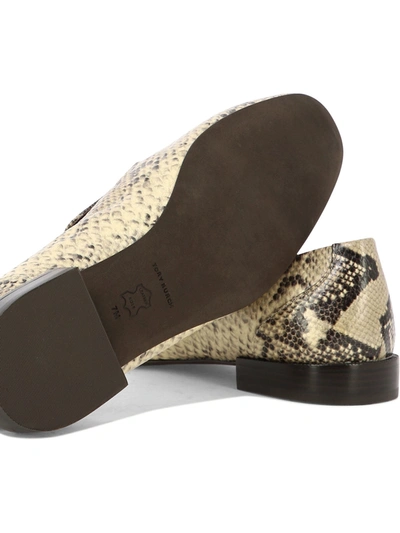 Tory Burch Jessa Python Print Leather Loafers