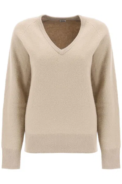 Shop Totême Toteme Felted Wool Sweater