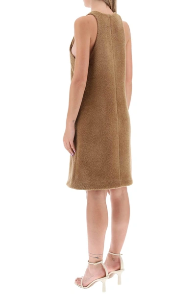 Shop Totême Toteme Wool Teddy Mini Dress