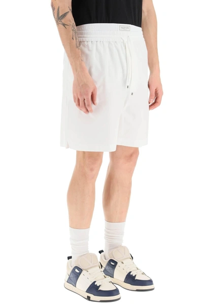 Shop Valentino Bermuda With Incorporated Boxer Detail In White