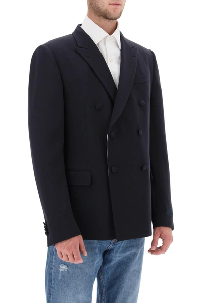 Shop Valentino Garavani Half Lined Double Breasted Jacket