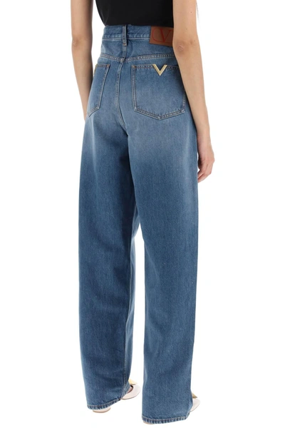 Shop Valentino Garavani Loose Jeans With Straight Cut