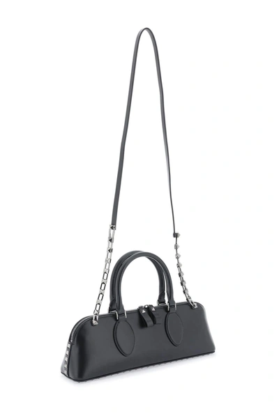 Shop Valentino Garavani Rockstud E/w Leather Handbag