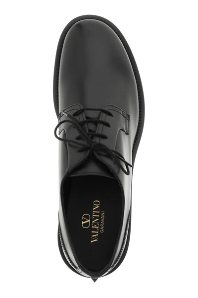Shop Valentino Garavani Rockstud Essential Derby Shoes In Black