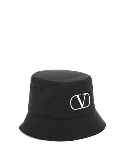 Shop Valentino Garavani V Logo Bucket Hat