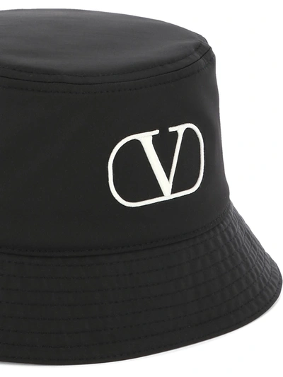 Shop Valentino Garavani V Logo Bucket Hat