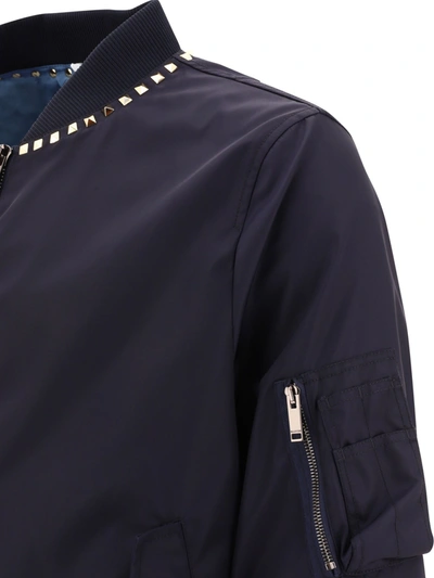 Shop Valentino Rockstud Untitled Bomber Jacket