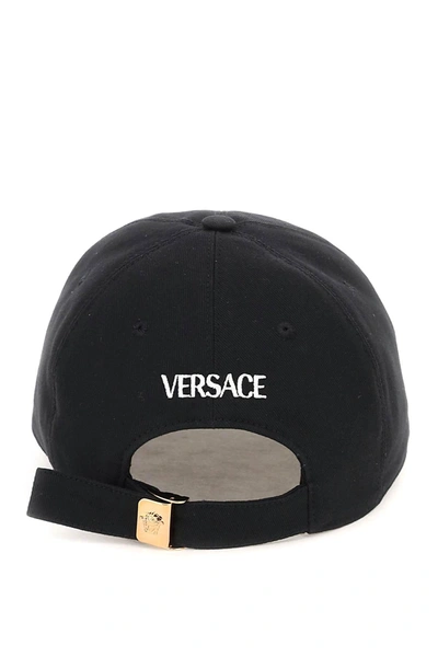 Shop Versace Embroidered Baseball Cap