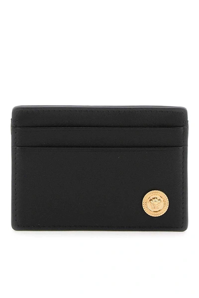 Shop Versace Leather Medusa Cardholder