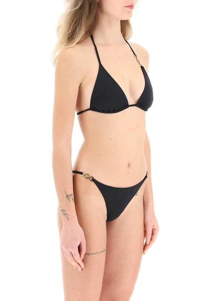 Shop Versace Medusa Triangle Bikini Top