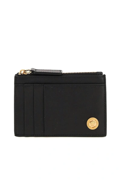 Shop Versace Medusa Zipped Cardholder