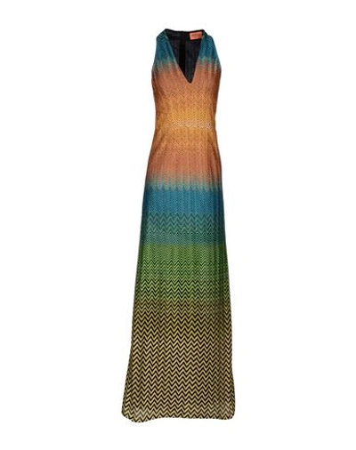 Missoni Long Dress In Orange