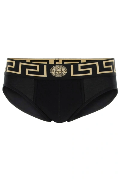 Shop Versace Underwear Briefs Tri Pack
