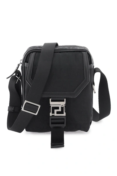 Shop Versace Allover 'neo Nylon' Crossbody Bag